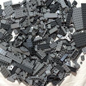 1 lb (16 oz) of Gray LEGO of Bricks, Plates, Specialty Parts - Clean!